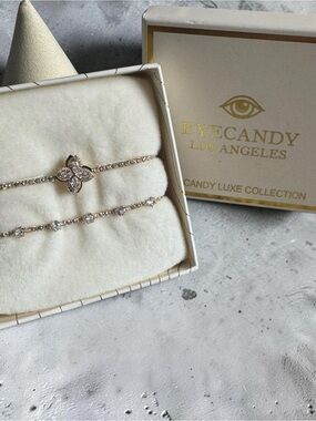 Eye Candy Los Angeles Luxe Collection Adjustable Bracelet Set NIB